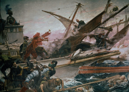 Luna y Novicio, Battle of Lepanto (detail)