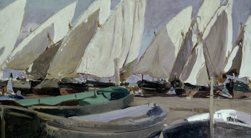 Sorolla, Voiles au soleil couchant