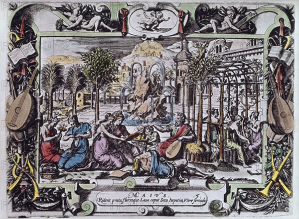 CALENDARIO - EL MES DE MAYO - S XVI
SAN LORENZO DEL ESCORIAL,