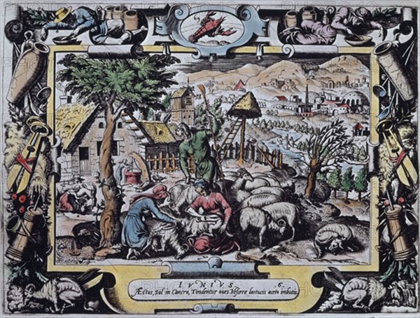 CALENDARIO - EL MES DE JUNIO - S XVI
SAN LORENZO DEL ESCORIAL,