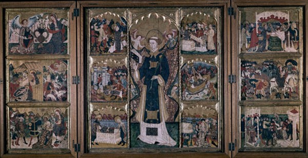 MAESTRO DE SORIGUEROLA
TRIPTICO DE S ESTEBAN PRIMERA MITAD SXV
BARCELONA, MUSEO DE ARTE