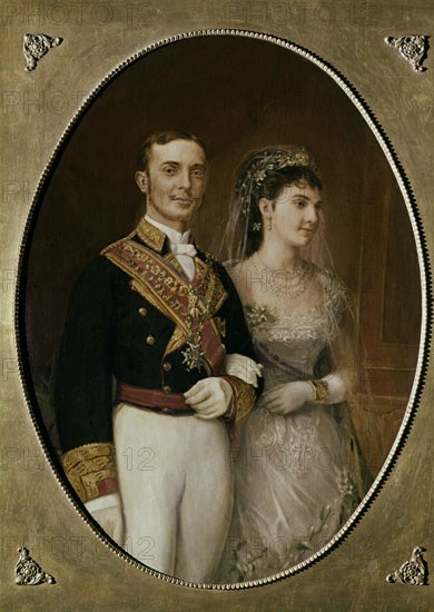 ALFONSO XII Y MARIA DE LAS MERCEDES RETRATO DE BODA 1878
RIOFRIO, PALACIO REAL
SEGOVIA