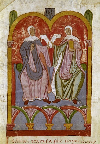TUMBO A(1125 A 1255)-DOÑA URRACA Y DOÑA TERESA-FOL 38 V-
SANTIAGO DE COMPOSTELA, BIBLIOTECA