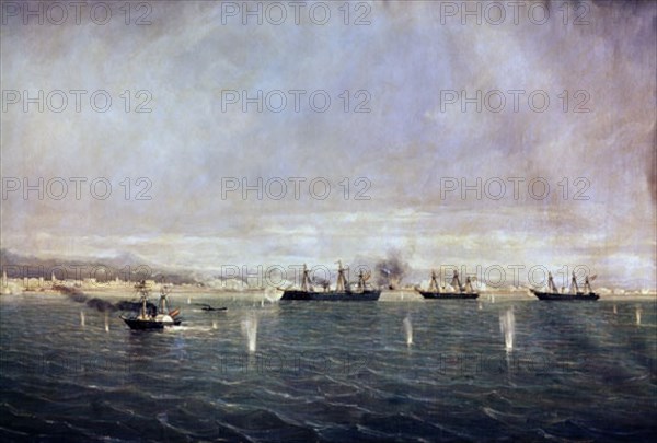 MONLEON RAFAEL 1853/1900
COMBATE NAVAL'EL CALLAO'-(2/5/1866)-AL MANDO DE MENDEZ NUÑEZ
MADRID,