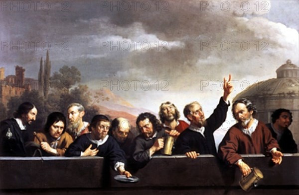 BIJLERT JAN VAN
POSTULANTES DEL HOSPICIO DE S JOB DE UTRECHT-HACIA 1630-LIENZO 76,3X115,3