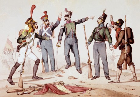 Villegas, Symbolical regiments of the 1808 War of Independence