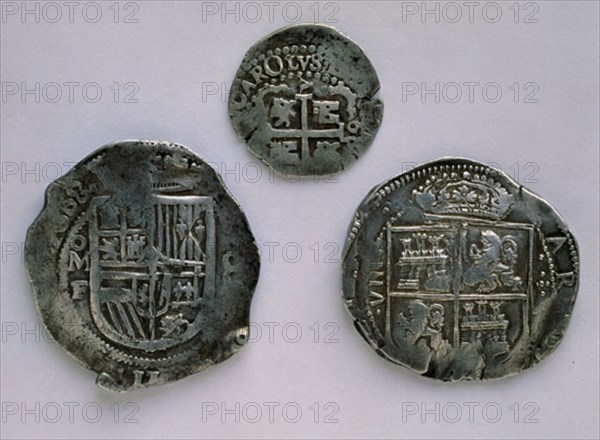 MONEDAS DE CARLOS II DE PLATA-ANVERSOS-REALES DE A OCHO Y A DOS-S XVII
MADRID, CASA DE LA