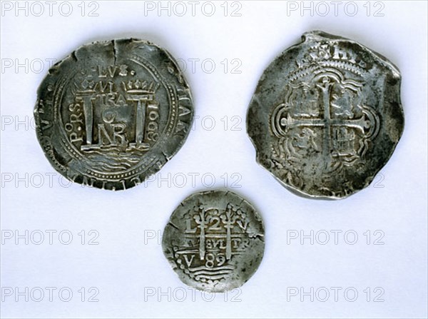 MONEDAS DE CARLOS II DE PLATA-REVERSOS-REALES DE A OCHO Y A DOS-S XVII
MADRID, CASA DE LA
