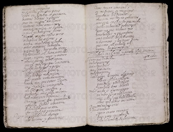 CALDERON DE LA BARCA P 1600-81
PRINCIPE CONSTANTE PAG 8V Y 9
MADRID, BIBLIOTECA