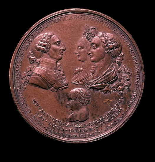 MEDALLA - CARLOS III FAMILIA
MADRID, COLECCION MARQUES DE LOZOYA
MADRID