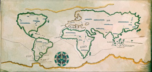 Carte de l'expédition de Magellan