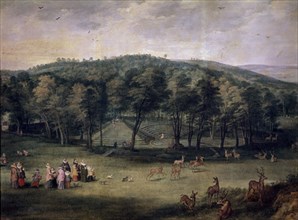 Momper et Jan Bruegel, L'infante Isabel Clara Eugenia à Mabiemonten