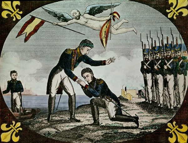 ENTREVISTA DE FERNANDO VII Y EL DUQUE DE ANGULEMA 3/AGO/1823
MADRID, COLECCION