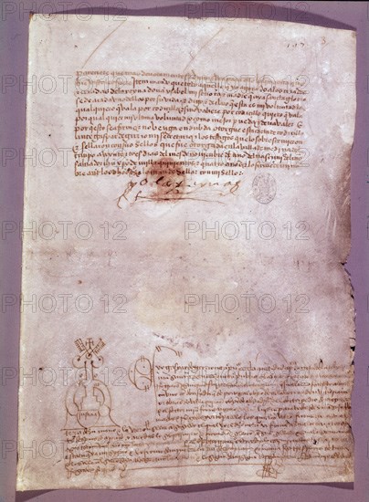 CODICILO ISABEL CAT PAG 3
MADRID, BIBLIOTECA NACIONAL
MADRID

This image is not downloadable.