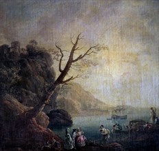 PARET Y ALCAZAR LUIS 1746/1799
DESEMBARCO PARA MERIENDA-S XVIII
MADRID, MUSEO
