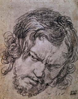Vélasquez, Dessin d'un visage d'homme
