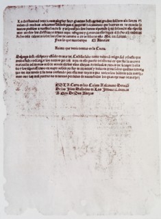 Lettre de Christophe Colomb à Louis de Santangel