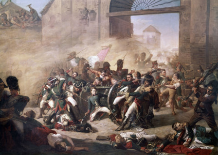 Castellanos, La défense du parc d'artillerie de Montéléon (détail)