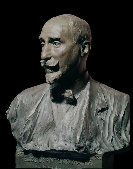 BENLLIURE MARIANO 1862/1947
BUSTO DE ANTONIO MAURA
MADRID, ACADEMIA DE LA LENGUA
MADRID

This