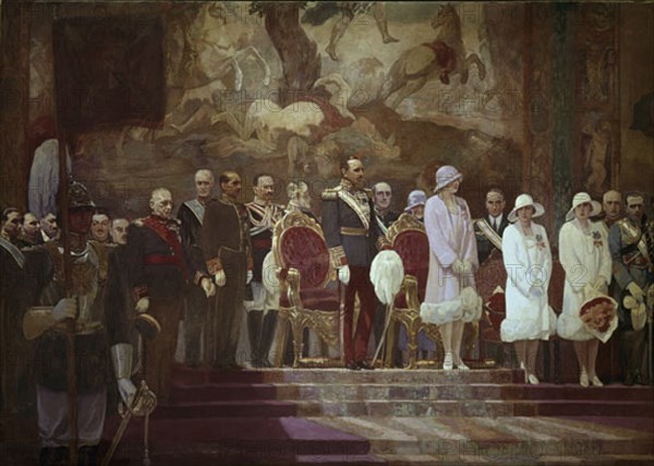 GROSSO SANCHEZ ALFONSO 1893/1984
ALFONSO XIII INAUGURA EXPOSICION IBEROAMERICANA DE SEVILLA