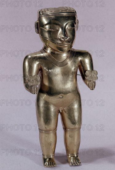 TESORO DE LOS QUIMBAYAS - FIGURA MASCULINA DE ORO - COLOMBIA - 200-1000 DC
MADRID, MUSEO DE