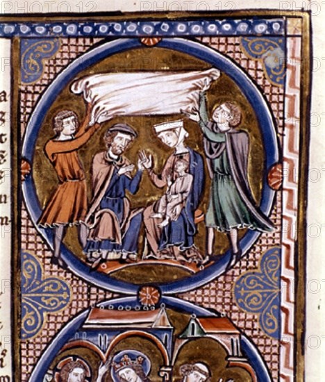 BIBLIA DE SAN LUIS DE FRANCIA -1226/34-BODA DE RUTH Y BOOZ -MINIATURA GOTICA
TOLEDO, CATEDRAL