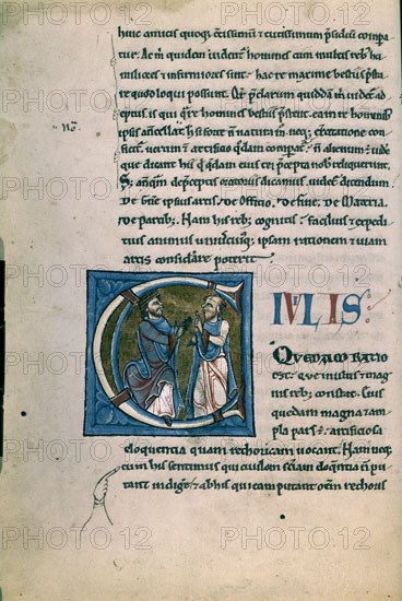 CICERON
MS F-IV-18-INVENTIONE RETHORICA.FOL 44.CICERON ENSEÑANDO
SAN LORENZO DEL ESCORIAL,