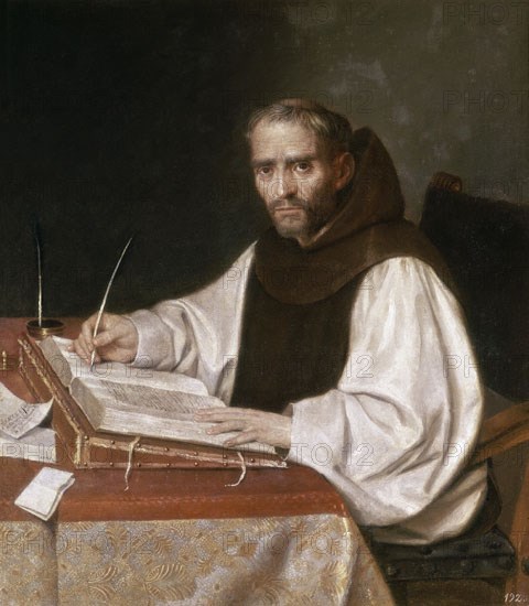 CARDUCHO B(ATRIBUID
FRAY JOSE DE SIGUENZA PRIOR DEL CONVENTO S LORENZO 1602-130X117,5 CM-O/L
SAN