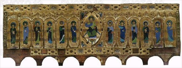 FRONTAL DE SILOS-1150/60-ESMALTE DE LIMOGES-ARTES SUNTUARIAS-ROMANICO
BURGOS, MUSEO DE