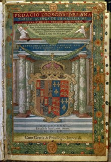 Dioscorides, Medicine Book Dedicated to Philip II(cover)