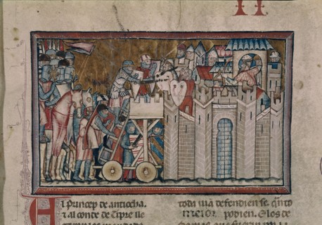 Great Conquest of Overseas - The Crusaders Attacking a Muslim Castle