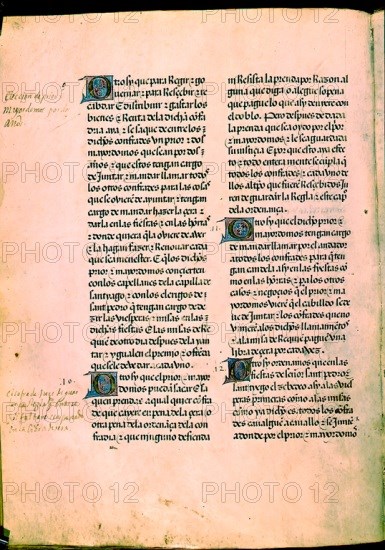 LIBRO DE LOS CABALLEROS DE LA ORDEN DE SANTIAGO - 1361 - FOLIO 61 V
BURGOS, ARCHIVO