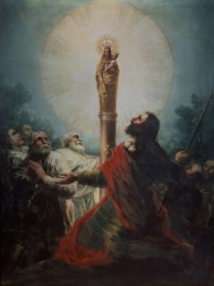 Goya, Apparition de la Vierge du Pilar à saint Jacques et à ses disciples de Saragosse