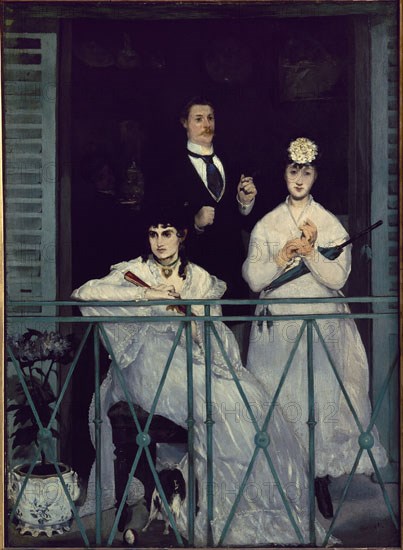 MANET EDUARD 1832/83
EL BALCON.OLEO/LIENZO PINTURA DE 1868 - 170x124 CM
PARIS, MUSEO DE