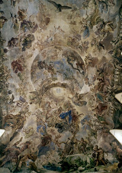 GIORDANO LUCA 1632/1705
FRESCOS DE LA BOVEDA - HISTORIA DE TOISON DE ORO 1699 -  ALEGORIA DE LA