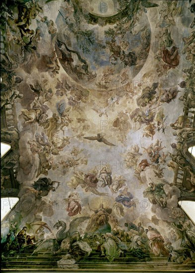GIORDANO LUCA 1632/1705
FRESCOS DE LA BOVEDA - HISTORIA DE TOISON DE ORO 1699 -  ALEGORIA DE LA