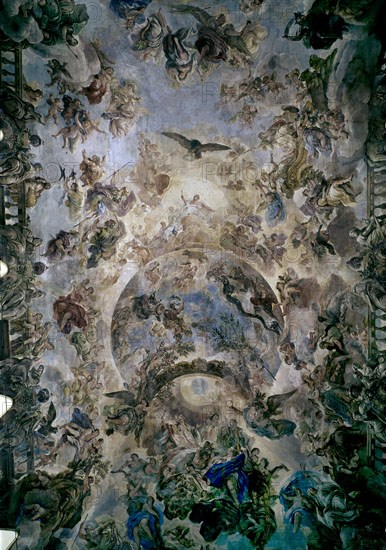 GIORDANO LUCA 1632/1705
FRESCOS DE LA BOVEDA - HISTORIA DE TOISON DE ORO 1699 -  ALEGORIA DE LA