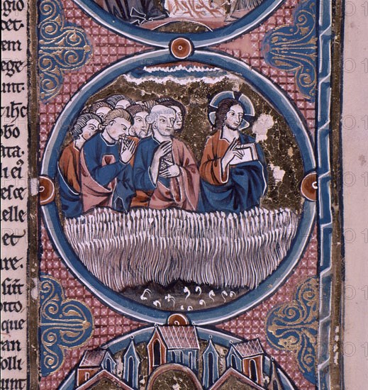 BIBLIA DE SAN LUIS-DISCIPULOS DE JESUS COMEN ESPIGAS EN SABADO
TOLEDO, CATEDRAL