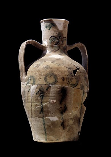 CANTARO DE CERAMICA PINTADA EN VERDE Y NEGRO-SIN VIDRIAR-S X
PROVINCIA, MEDINA