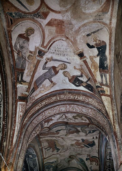PANTEON REAL-PINTURAS ROMANICAS- FINALES DEL SIGLO XI PRINCIPIOS DEL XII- MATANZA DE HERODES
LEON,