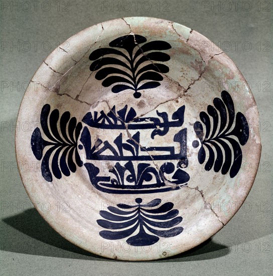 CERAMICA IRANI-PLATO DE BARRO AMARILLO S IX
MADRID, MUSEO ARQUEOLOGICO MUNICIPAL
MADRID

This