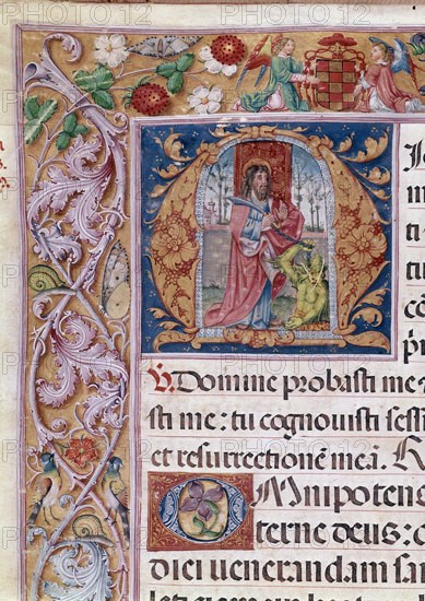 MISAL RICO CAR CISNEROS-LETRA HISTORIADA CON VICTORIA SOBRE EL DEMONIO
MADRID, BIBLIOTECA