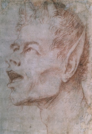 RIBERA JOSE DE 1591/1652
SANGUINA-CABEZA DE SATIRO-(COL DE ELISHA WHITTELSEY)
NUEVA YORK, MUSEO