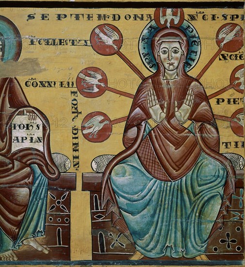 DONES DEL ESPIRIT STO DADOS A TRAVES DE LA VIRGEN-PROC MONASTERIO STA Mª LLUÇA-TABLA LATERAL
VICH,