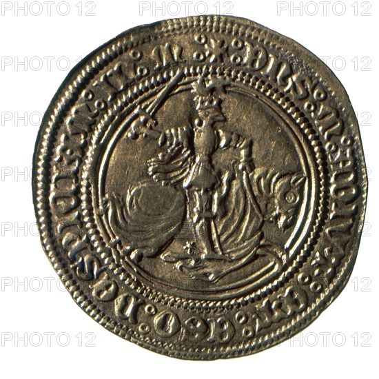 MONEDA CORONA ARAGON S XV-DET ALFONSI DE ORO NAPOLITANO DE ALFONSO V(CONJ Nº15183)
BARCELONA,