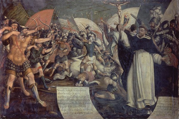 FIGUEROA BALTASAR ?/1667
STO DOMINGO EN LA BATALLA DE MONFORTE
BOGOTA, MUSEO DE ARTE