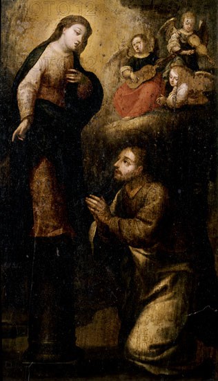 VAZQUEZ CEBALLO
APARICION DE VIRGEN PILAR A SANTIAGO
BOGOTA, MUSEO SANTA CLARA
COLOMBIA

This