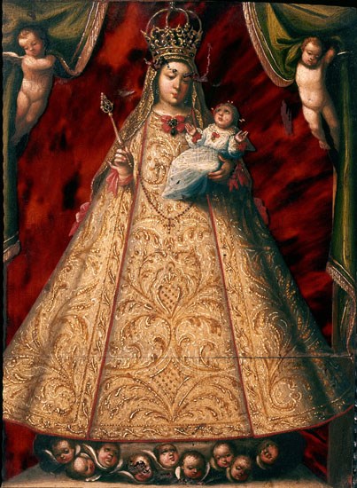 VAZQUEZ CEBALLO
VIRGEN CON NINO
BOGOTA, MUSEO SANTA CLARA
COLOMBIA

This image is not