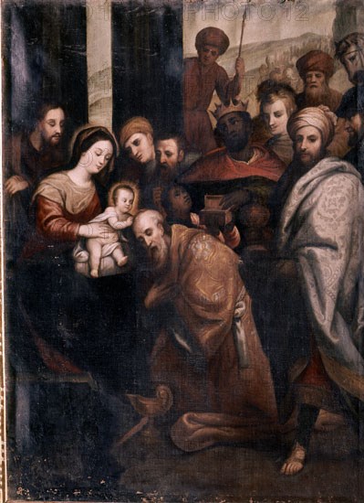 FIGUEROA BALTASAR ?/1667
ADORACION DE LOS REYES
BOGOTA, MUSEO DE ARTE COLONIAL
COLOMBIA

This