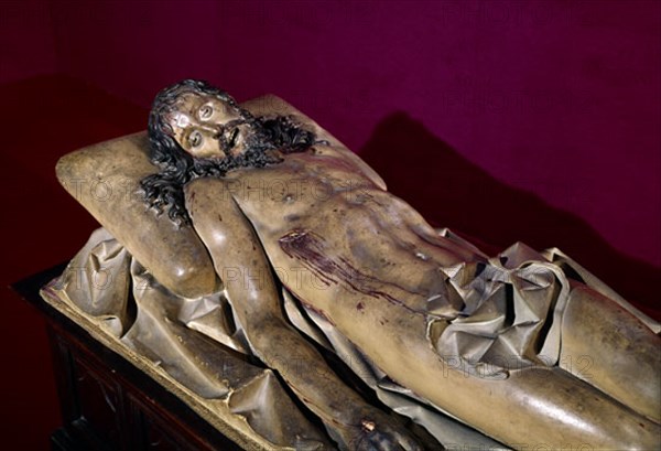 FERNANDEZ GREGORIO 1576/1636
CRISTO YACENTE - S XVII- ESCULTURA BARROCA EN MADRA